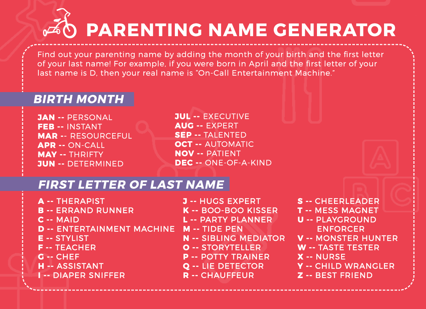 Parenting Name Generator