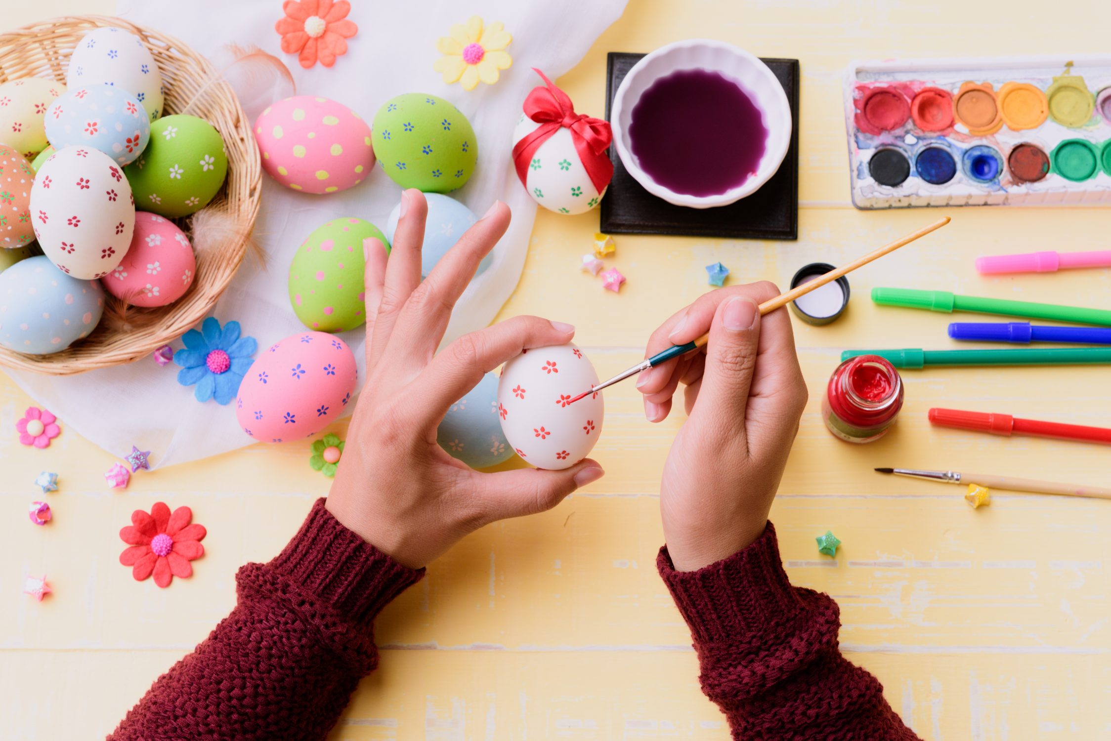 No Dye Easter Egg Decorating Ideas