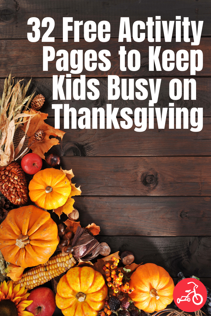 31 Free Thanksgiving Activity Pages That'll Keep the Kids Busy