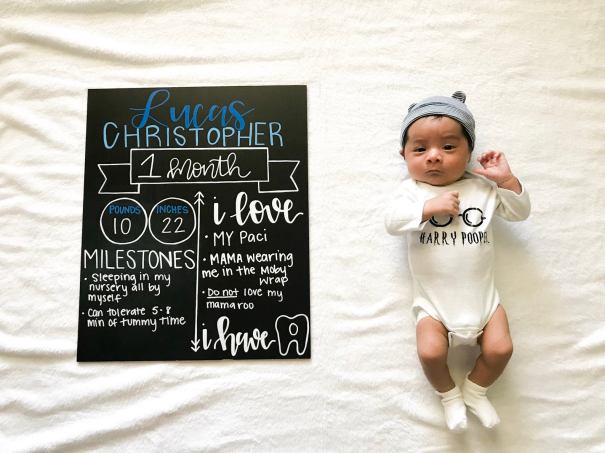13 Adorable Ideas for Monthly Milestone Photos of Your Baby